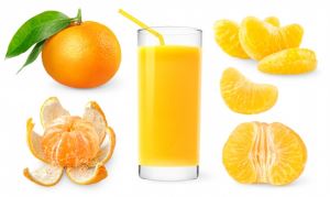 Tangerine Orangensäckchen für Orangensaft